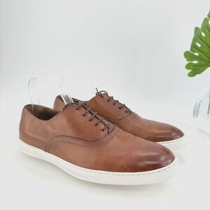 To Boot New York Mens Winters Lace Up Sneakers Brown Leather Casual Shoe 8.5M